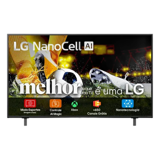 Smart TV 4K 50" LG NanoCell 50NANOA α7 AI Gen8 Prozessor 4K Super Upscaling Google Cast Alexa Integriert AI Smart Magic Fernbedienung WebOS 25