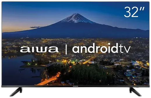Smart TV AIWA 32” Android HD Borda Ultrafina HDR10 Dolby Áudio AWS-TV-32-BL-02-A