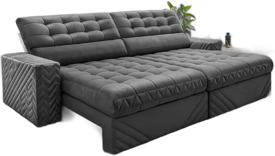 Max Spring Sliding & Reclining Sofa 2.50m, Pocket Springs