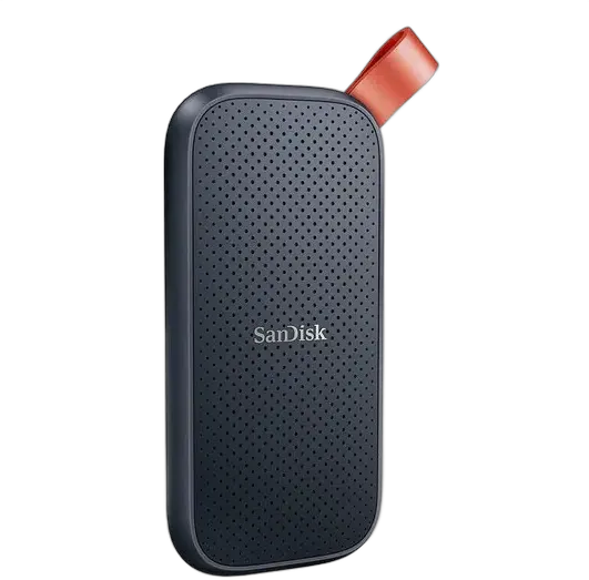Tragbare externe SSD 2TB USB-C 3.2 Gen 2 Schnittstelle SanDisk SDSSDE30-2T00 Lesegeschwindigkeit bis zu 800MB/s Schwarz