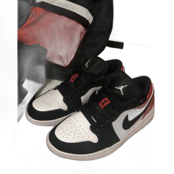 Scarpe Jordan 1 Low Black Toe