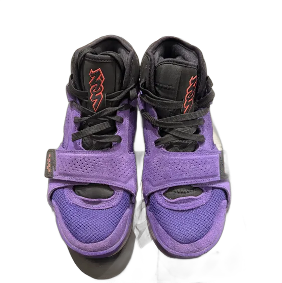 Nike Air Trainer 1 퍼플 스웨이드 하이탑 스니커즈 벨크로