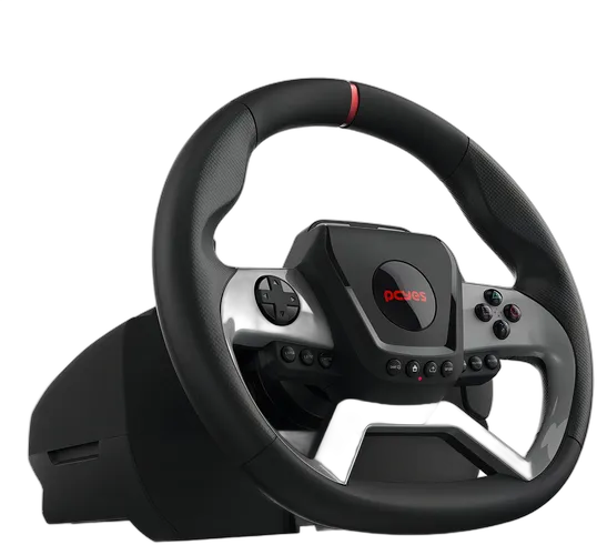 Volante da Gaming Pcyes W270 per PC, Xbox e PlayStation Force Feedback, Pedali e Cambio, USB