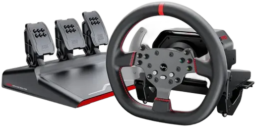 Volante PXN V10Pro 900° Pedali a Effetto Hall per Simulatore PC