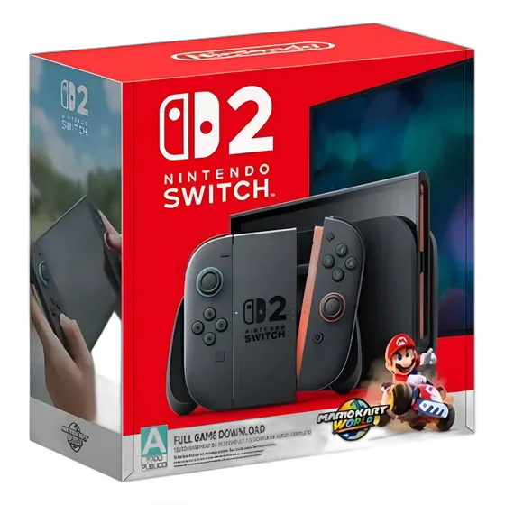 Wm Consola Nintendo Switch 2 + Paquete Mario Kart World - .